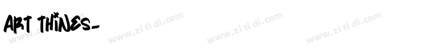 art thines字体转换